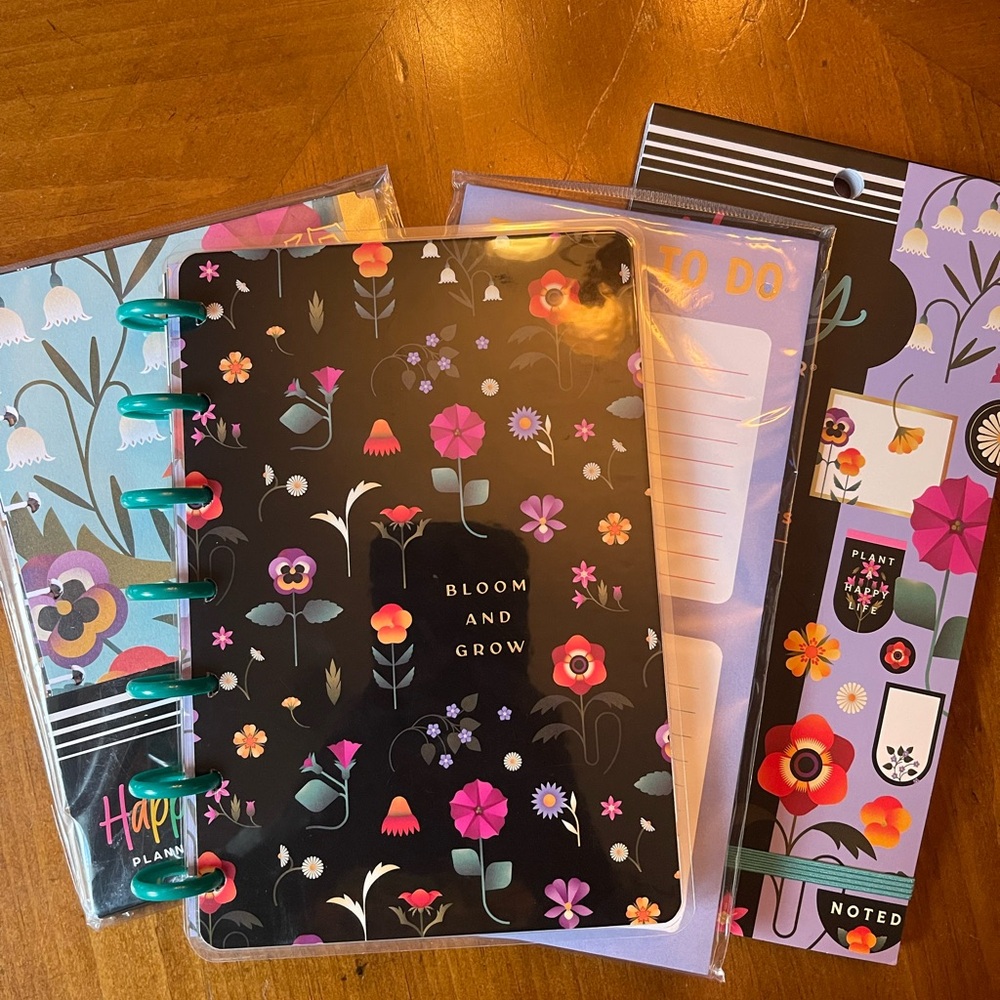 Happy Planner Bloom and Grow Floral Set Dashboard Layout